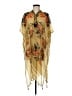 Woven Heart 100% Polyester Yellow Kimono Size M - photo 1