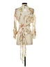 Zara 100% Polyester Ivory 3/4 Sleeve Blouse Size S - photo 2