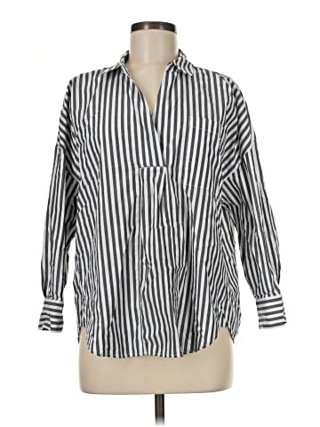 Nautica 3/4 Sleeve Button-Down Shirt (view 1)