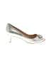 Badgley Mischka Silver Heels Size 8 - photo 1