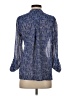 HD in Paris 100% Polyester Blue 3/4 Sleeve Blouse Size 2 - photo 2