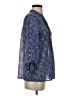 HD in Paris 100% Polyester Blue 3/4 Sleeve Blouse Size 2 - photo 4