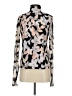 CAbi Animal Print Silver Long Sleeve Blouse Size XS - photo 1