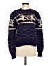 Intermix Print Blue Pullover Sweater Size XS (estimated) - photo 1