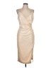 Valiant Metallic Tan Cocktail Dress Size L - photo 1