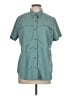 L.L.Bean Teal Short Sleeve Blouse Size L - photo 1