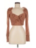Windsor Brown Long Sleeve Blouse Size M - photo 1
