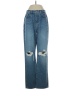 La Ligne 100% Cotton Hearts Blue Jeans Size 27 waist - photo 1
