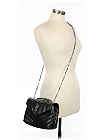 Yves Saint Laurent Chevron Quilted Leather Small LouLou Bag (view 2)