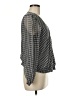 Mi ami 100% Polyester Gray Long Sleeve Blouse Size M - photo 4