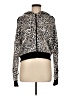 Victoria Sport 100% Polyester Animal Print Black Tan Jacket Size M - photo 1