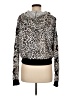 Victoria Sport 100% Polyester Animal Print Black Tan Jacket Size M - photo 2