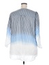 Indigo Rose Stripes Blue 3/4 Sleeve Blouse Size 2X - photo 2