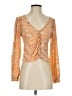 Free People Orange 3/4 Sleeve Blouse Size S - photo 1