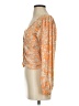 Free People Orange 3/4 Sleeve Blouse Size S - photo 5