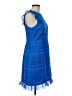 J.Crew 100% Polyester Blue Cocktail Dress Size 6 - photo 4