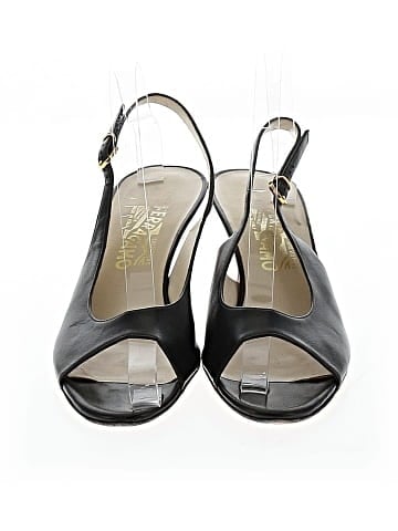 Salvatore Ferragamo Vintage Leather Heels (view 2)