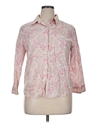 Gap 3/4 Sleeve Button-Down Shirt (view 1)