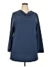 Betabrand Blue 3/4 Sleeve Blouse Size XXL - photo 1