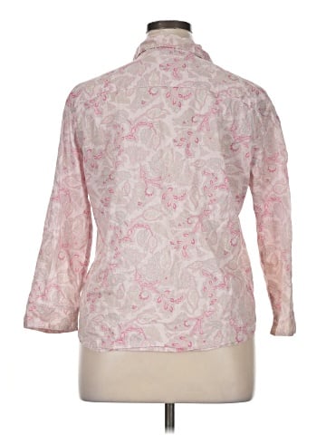 Gap 3/4 Sleeve Button-Down Shirt (view 2)
