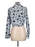 Sweet Rain Silver Long Sleeve Blouse Size L - photo 2