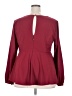 Torrid Burgundy Long Sleeve Blouse Size 2X Plus (2) - photo 2