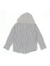 Lucky Brand 100% Cotton Stripes Gray Long Sleeve Button-Down Shirt Size 6 - 7 - photo 1