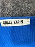 Grace Karin Solid Blue Cocktail Dress Size L - photo 7