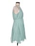 Maison Jules 100% Polyester Solid Teal Casual Dress Size 6 - photo 4