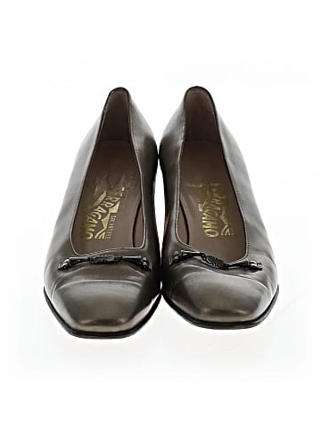 Salvatore Ferragamo Vintage Leather Block Heels (view 2)