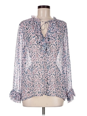 Paige Long Sleeve Silk Top (view 1)