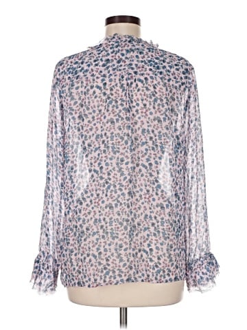Paige Long Sleeve Silk Top (view 2)