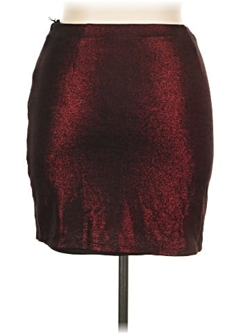 by the way. Faux Leather Skirt (view 2)