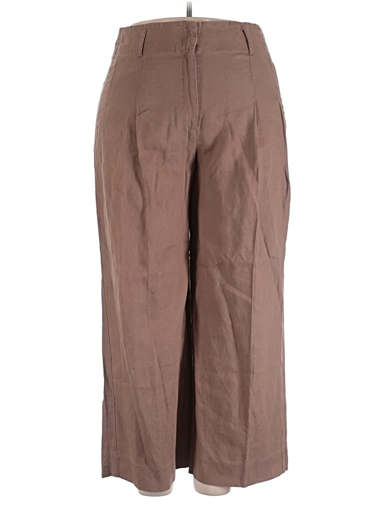 Pre-owned Chico's Linen Pants In Brown