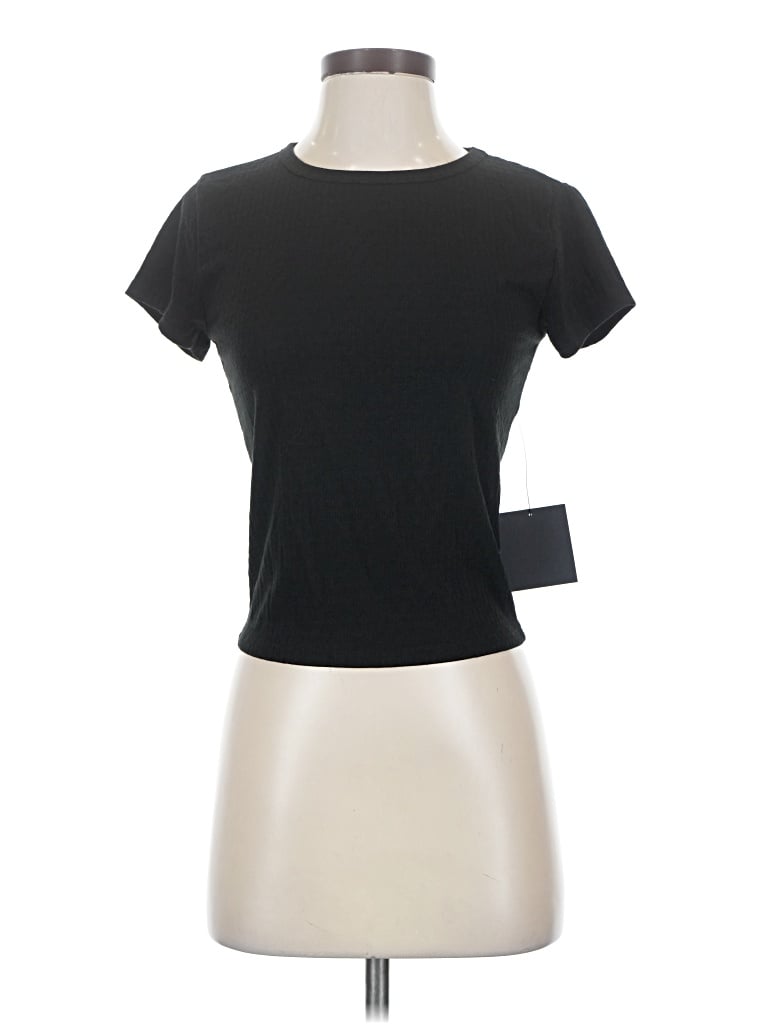 Lulus Short Sleeve T-shirt In Black