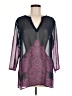 Ann Taylor 100% Polyester Purple 3/4 Sleeve Blouse Size M - photo 1