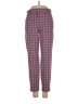 J.Crew Plaid Burgundy Casual Pants Size 4 - photo 1