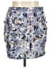 ASOS Graphic Blue Silver Casual Skirt Size 14 - photo 1