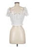 Shein White Short Sleeve Top Size M - photo 2