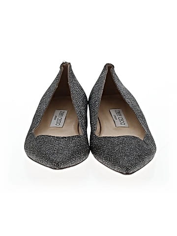 Jimmy Choo Glitter Flats (view 2)