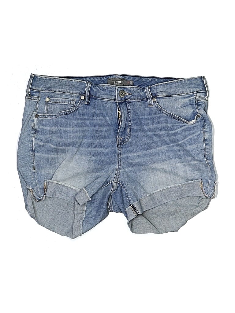 Pre-owned Torrid Denim Shorts In Blue