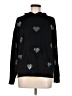 Liv Hearts Black Pullover Sweater Size M - photo 1