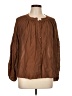 DAZY Brown Long Sleeve Blouse Size L - photo 1