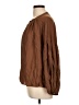 DAZY Brown Long Sleeve Blouse Size L - photo 5