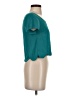 LA Hearts 100% Polyester Teal Short Sleeve Top Size XS - photo 4