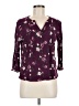 Fun2Fun 100% Rayon Purple 3/4 Sleeve Blouse Size M - photo 1
