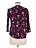 Fun2Fun 100% Rayon Purple 3/4 Sleeve Blouse Size M - photo 2