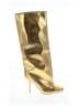Azalea Wang Gold Boots Size 8 - photo 1