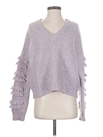Madewell Fringe-Sleeve Pullover Sweater (view 1)
