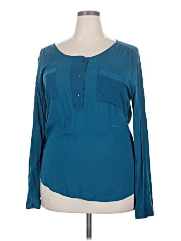 CALVIN KLEIN JEANS Long Sleeve Blouse (view 1)